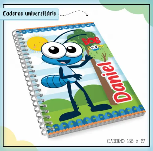 Caderno Universitário Grande - Bob Zoom