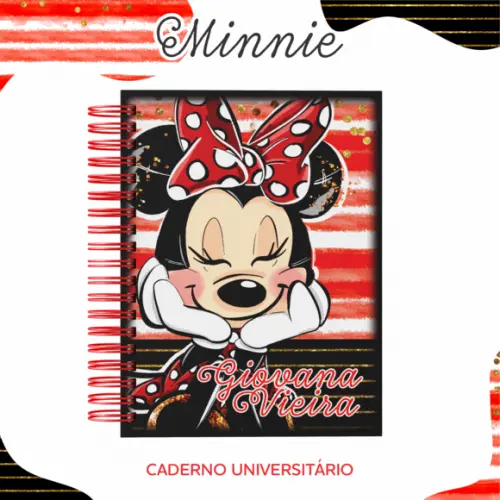 Caderno Universitário Grande - Minnie