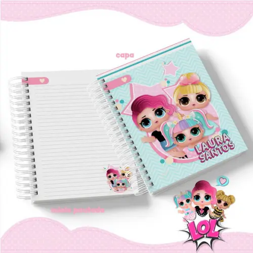 Caderno Universitário Grande - Lol Surprise