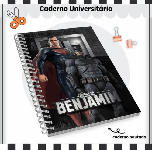 Caderno Universitário Grande - Liga da Justiça