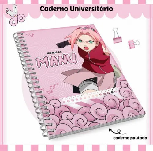 Caderno Universitário Grande - Sakura