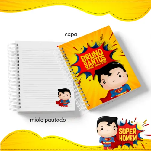 Caderno Universitário Grande - Super Homem