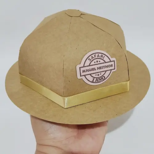 Caixa Chapeu Safari Personalizada