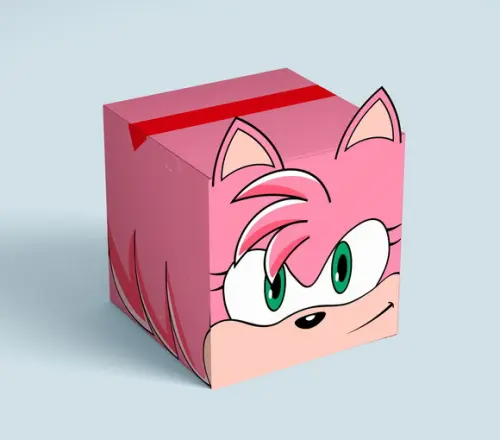 Caixa Cubo - Turma do Sonic