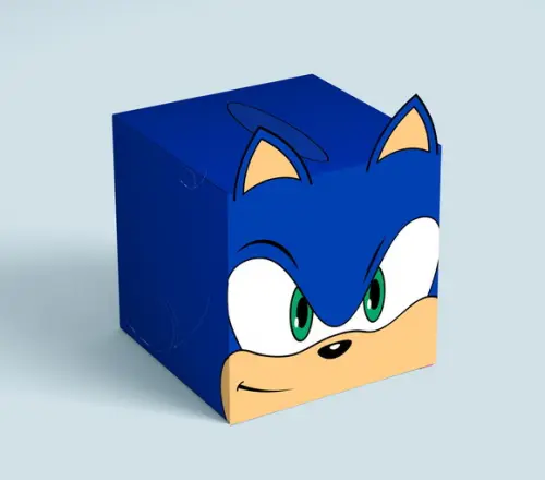 Caixa Cubo - Turma do Sonic