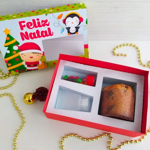 Caixa Mini Confeiteiro - Feliz Natal Kids