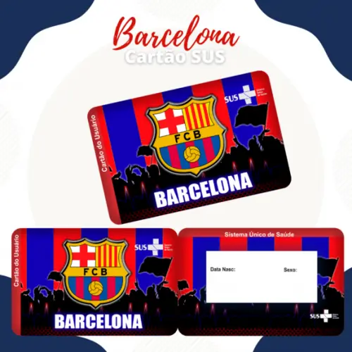 Cartão Sus - Plastificado - Barcelona