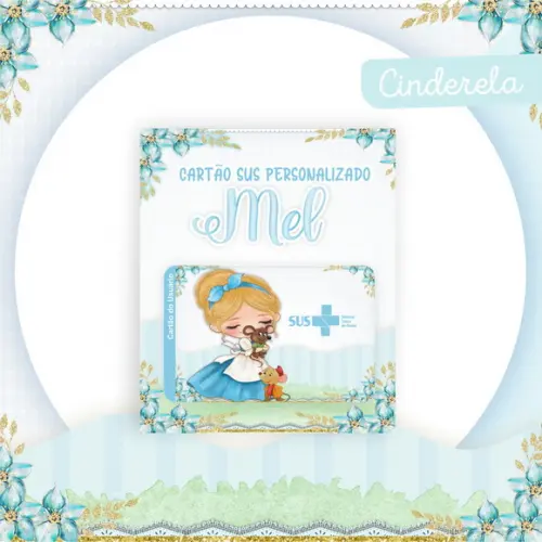 Cartão Sus - Plastificado - Cinderela