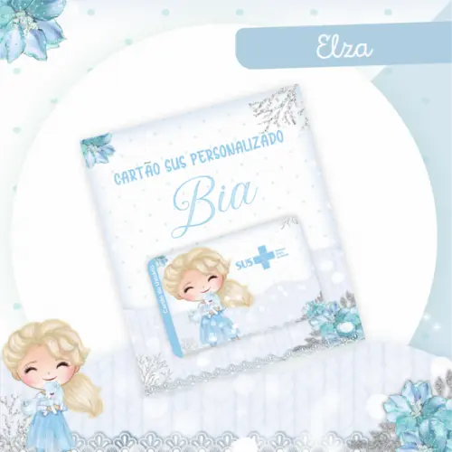 Cartão Sus - Plastificado - Elza Frozen