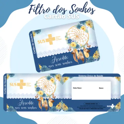 Cartão Sus - Plastificado - Filtro dos Sonhos