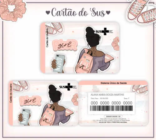 Cartão Sus - Plastificado - Girl Power