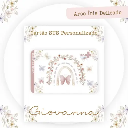 Cartão Sus - Pvc - Arco Iris Delicado