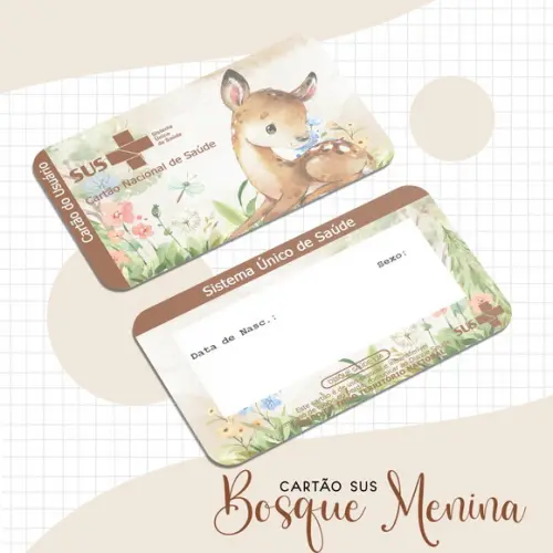 Cartão Sus - Pvc - Bosque Menina