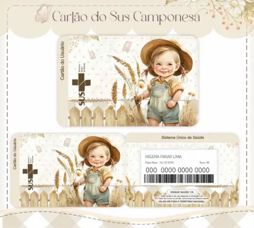 Cartão Sus - Pvc - Camponesa