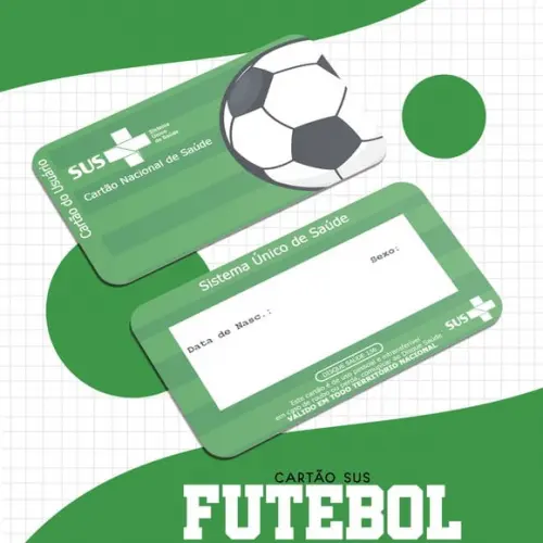 Cartão Sus - Pvc - Futebol