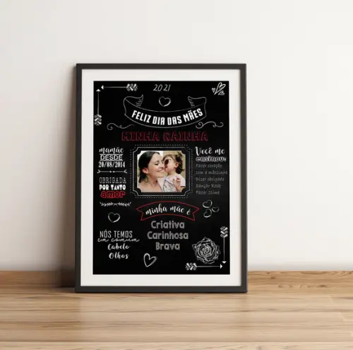 Chalkboard Digital - Dia das Mães