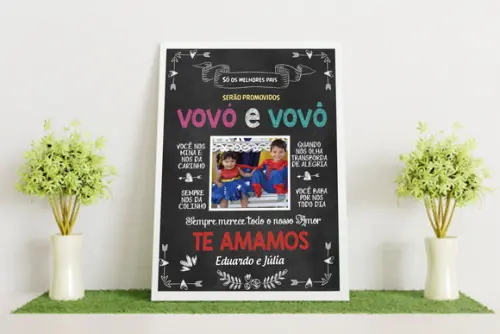 Chalkboard Digital - Dia dos Avós
