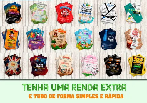 Combo Projeto Convites Virtuais/ Impressos