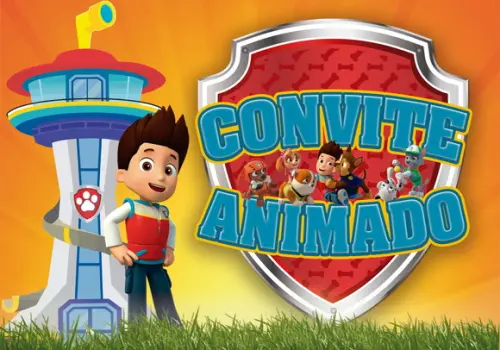 Convite Animado - Patrulha Canina (6 Fotos)