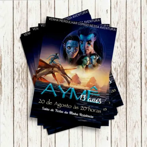 Convite Impresso - Avatar