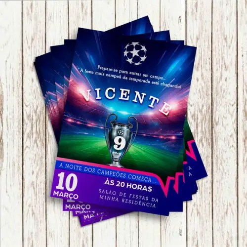 Convite Impresso - Champeons League 02
