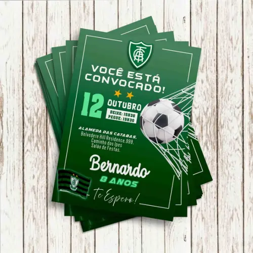 Convite Impresso - Futebol America Mg 02