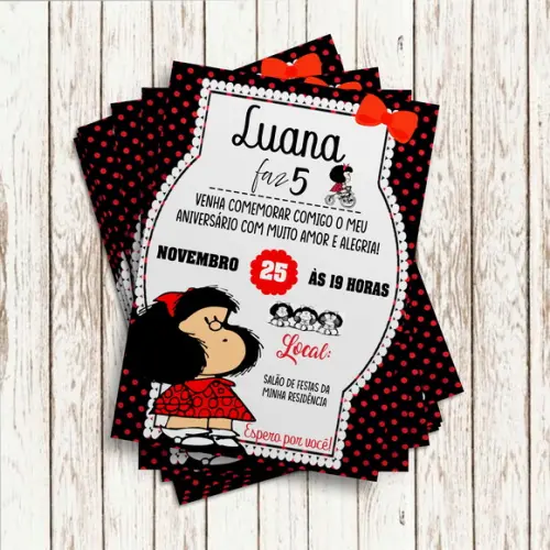 Convite Impresso - Mafalda