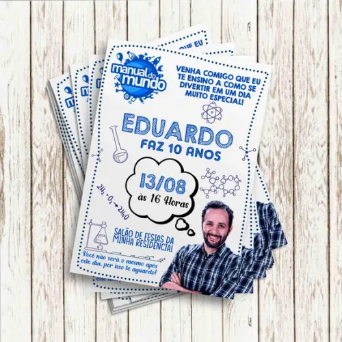 Convite Impresso - Manual do Mundo