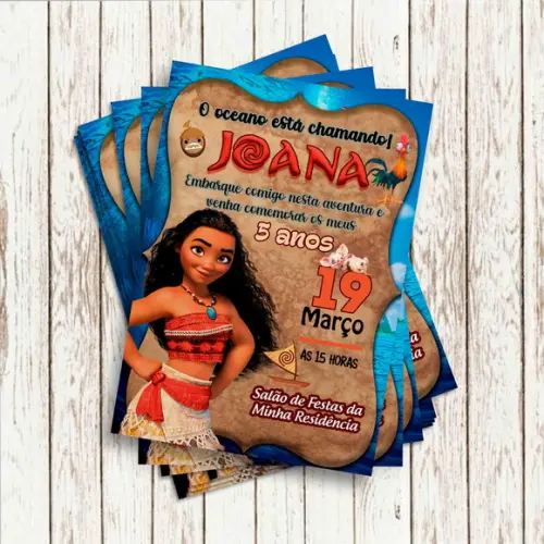 Convite Impresso - Moana 02