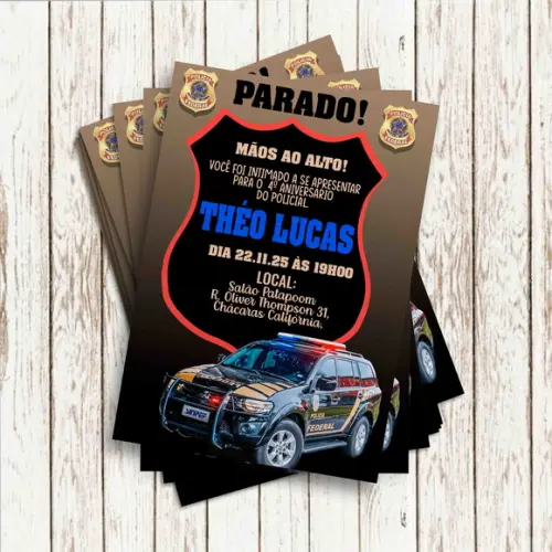 Convite Impresso - Policia Federal
