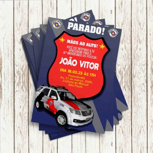 Convite Impresso - Policia Militar Sp