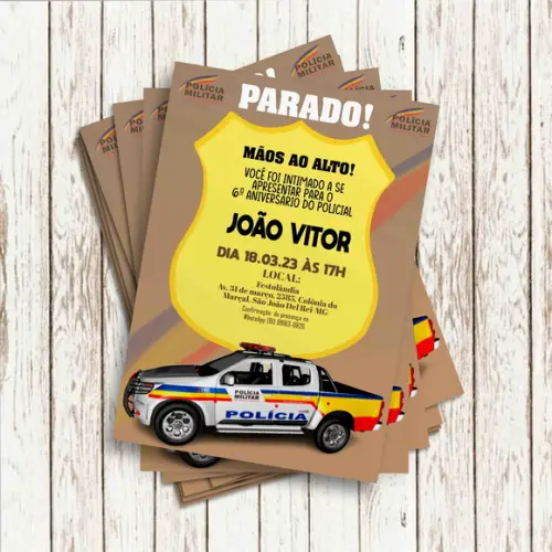 Convite Impresso - Policia Militar Mg
