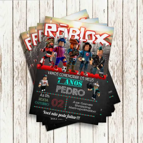 Convite Impresso - Roblox 04