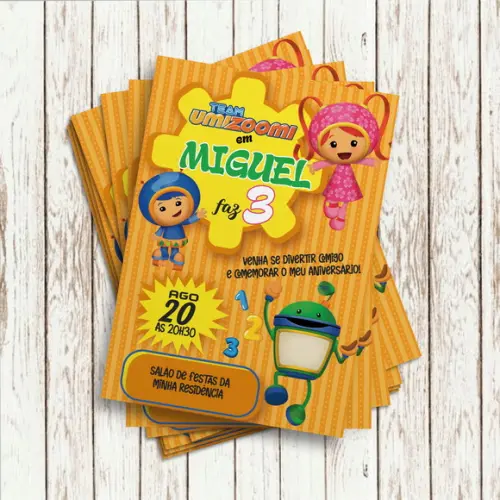 Convite Impresso - Umizoomi