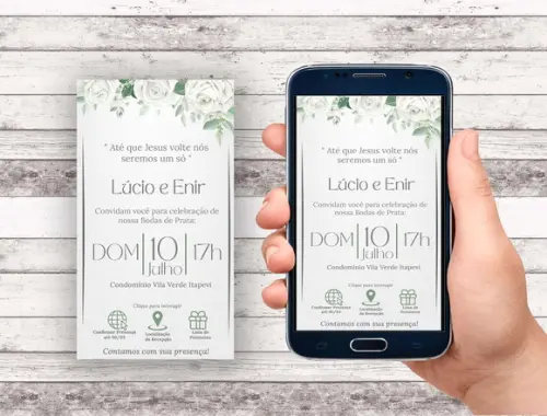 Convite Interativo - Casamento / Bodas de Prata