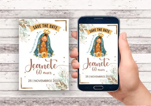 Convite Save The Date - Nossa Senhora