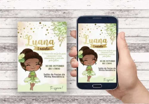 Convite Virtual - a Princesa e o Sapo