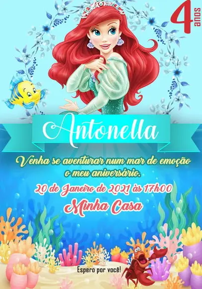 Convite Virtual - Ariel