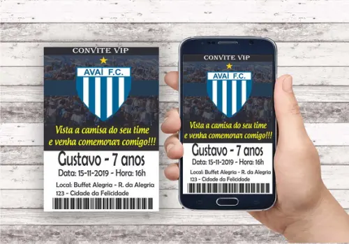 Convite Virtual - Avaí Fc