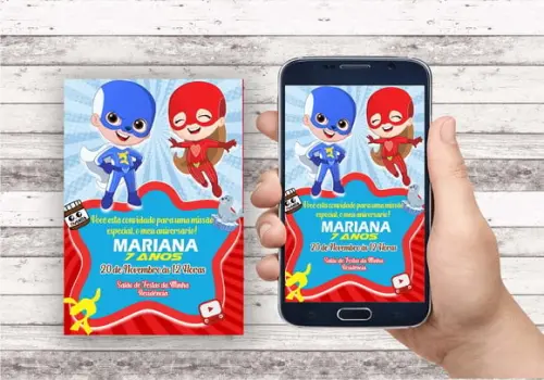 Convite Virtual - Aventureiros Luccas e Gi