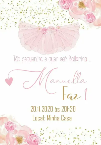 Convite Virtual - Bailarina 05