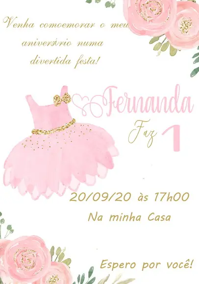 Convite Virtual - Bailarina 04