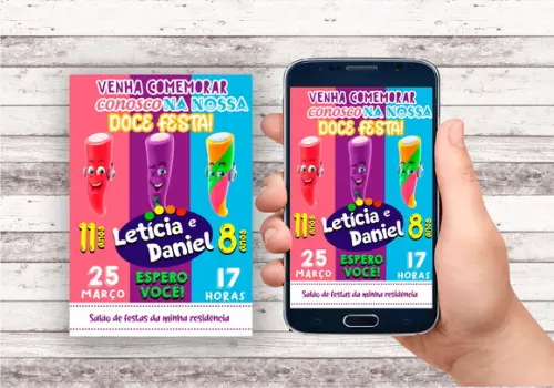 Convite Virtual - Bala Fini Tubes
