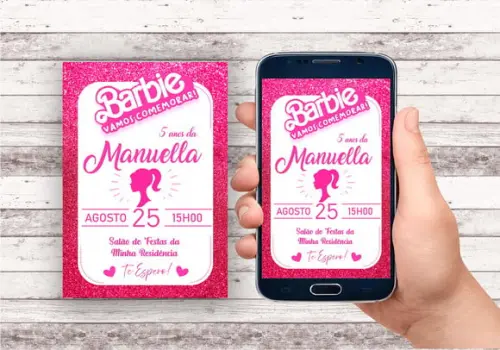 Convite Virtual - Barbie 02