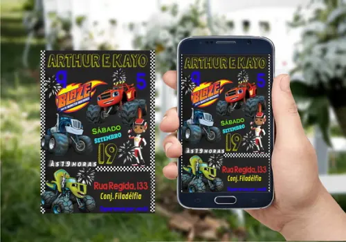 Convite Virtual - Blaze Machine