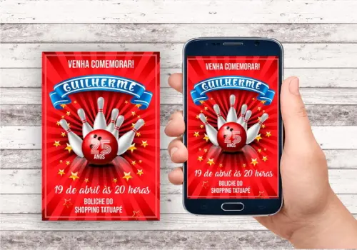 Convite Virtual - Boliche