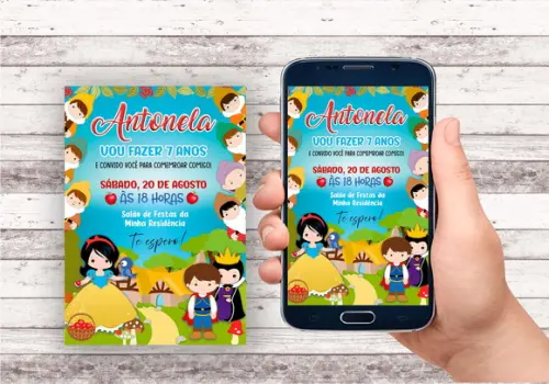 Convite Virtual - Branca de Neve 04