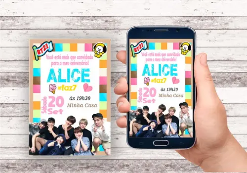 Convite Virtual - Bts