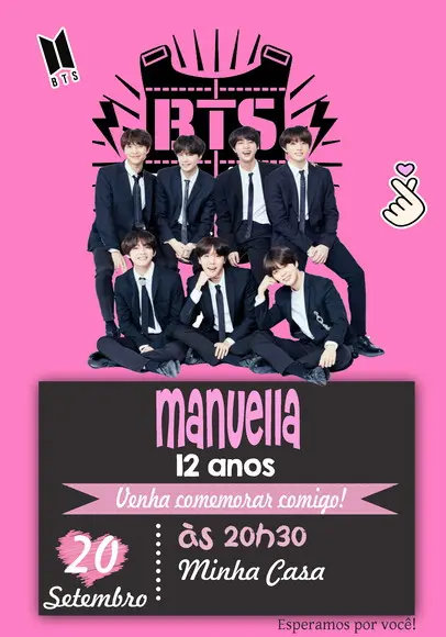 Convite Virtual - Bts 02