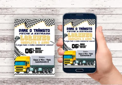 Convite Virtual - Caminhão
